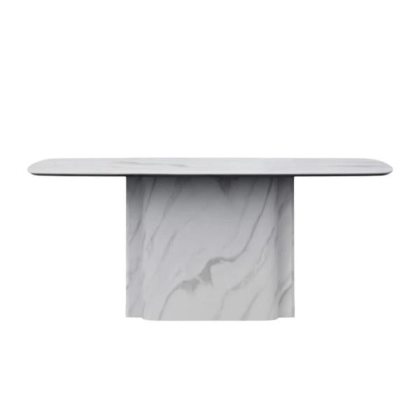 Marbrè Pietra White Marble Dining Table