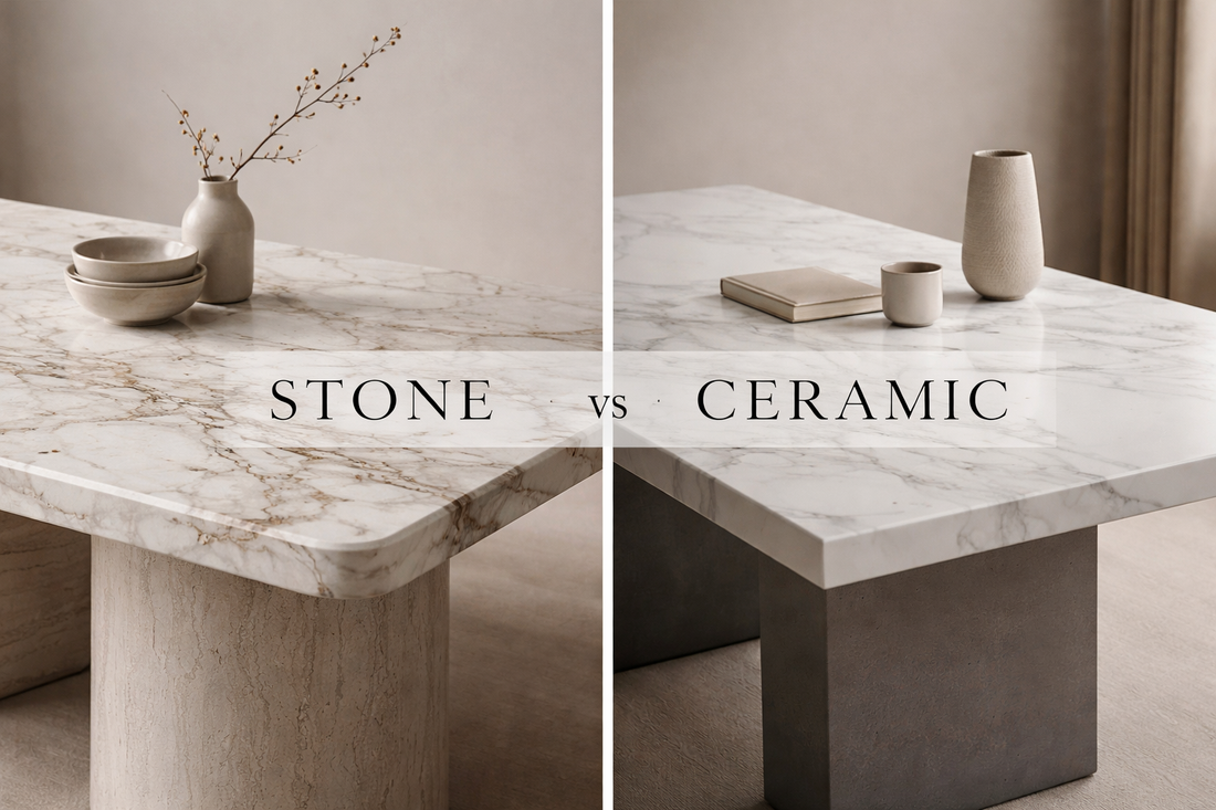 Stone vs Ceramic Dining Tables