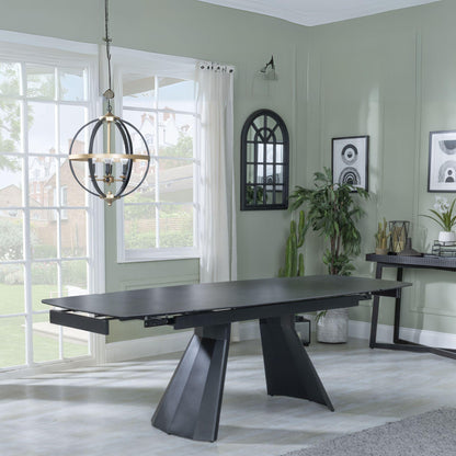 Marbrè Notte Extendable Ceramic Dining Table