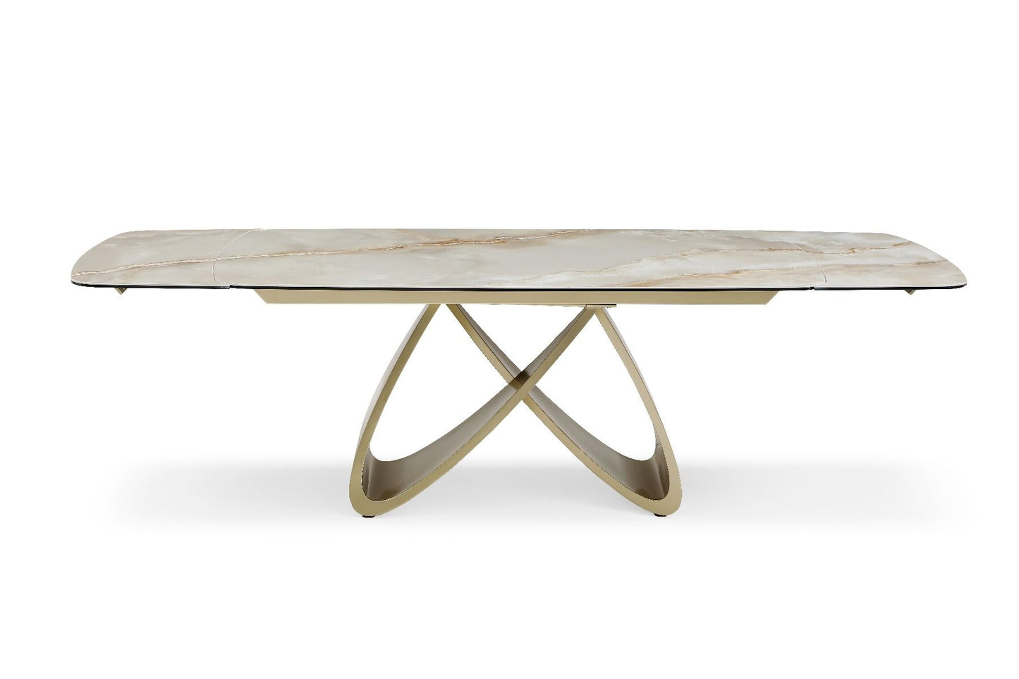 Marbrè Axis Extendable Sintered Stone Dining Table