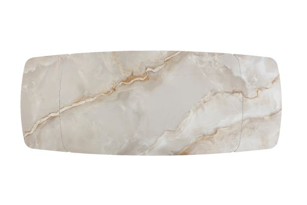 Marbrè Axis Extendable Sintered Stone Dining Table