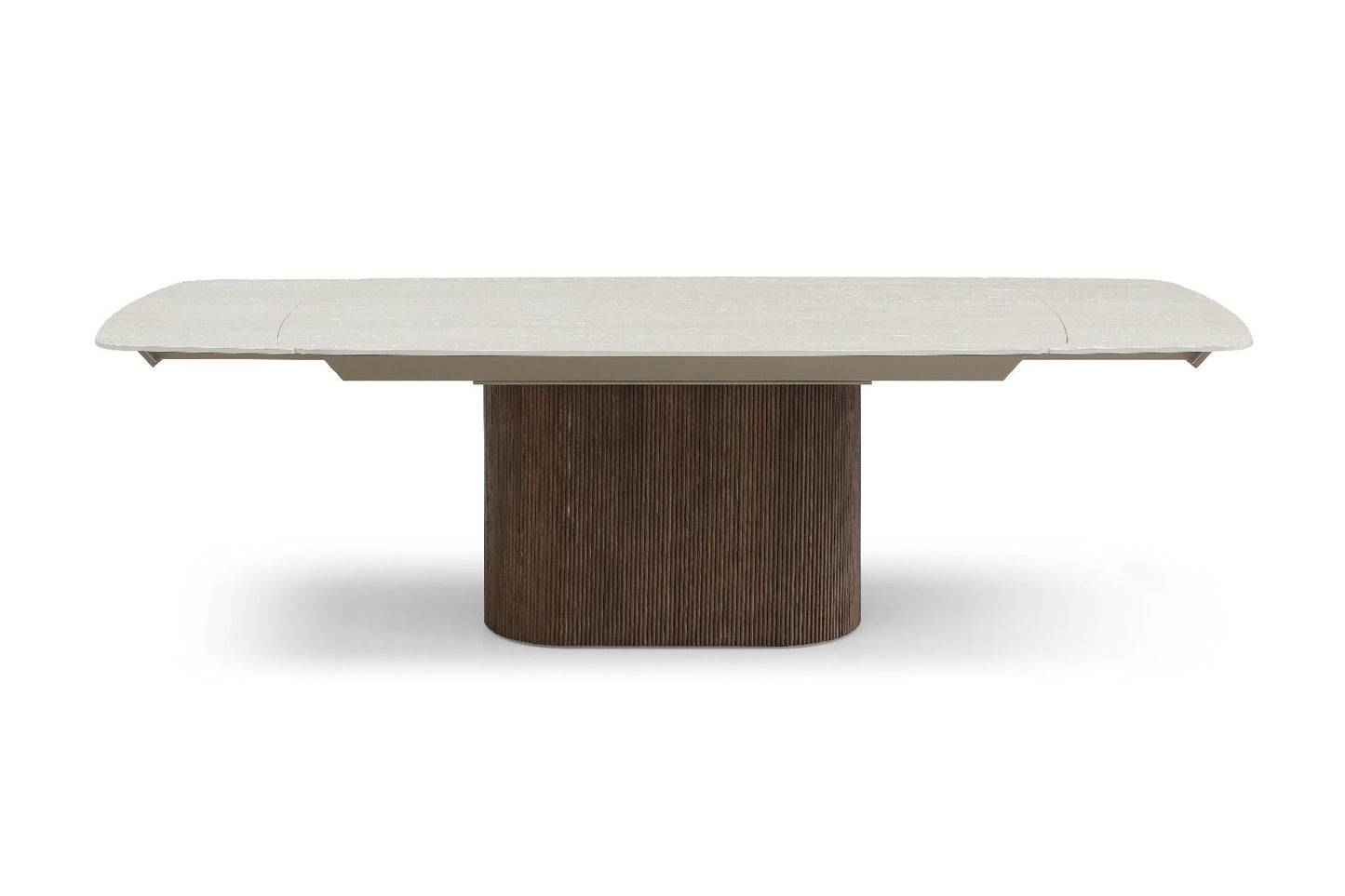 Marbrè Halo Extendable Sintered Stone Dining Table