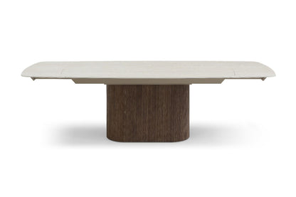 Marbrè Halo Extendable Sintered Stone Dining Table