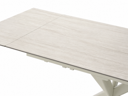 Marbrè Alba Extendable Ceramic Stone Dining Table