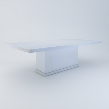 Alessio bespoke stone dining table in Imperial Gold quartz