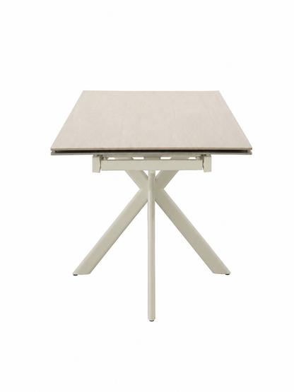 Marbrè Alba Extendable Ceramic Stone Dining Table