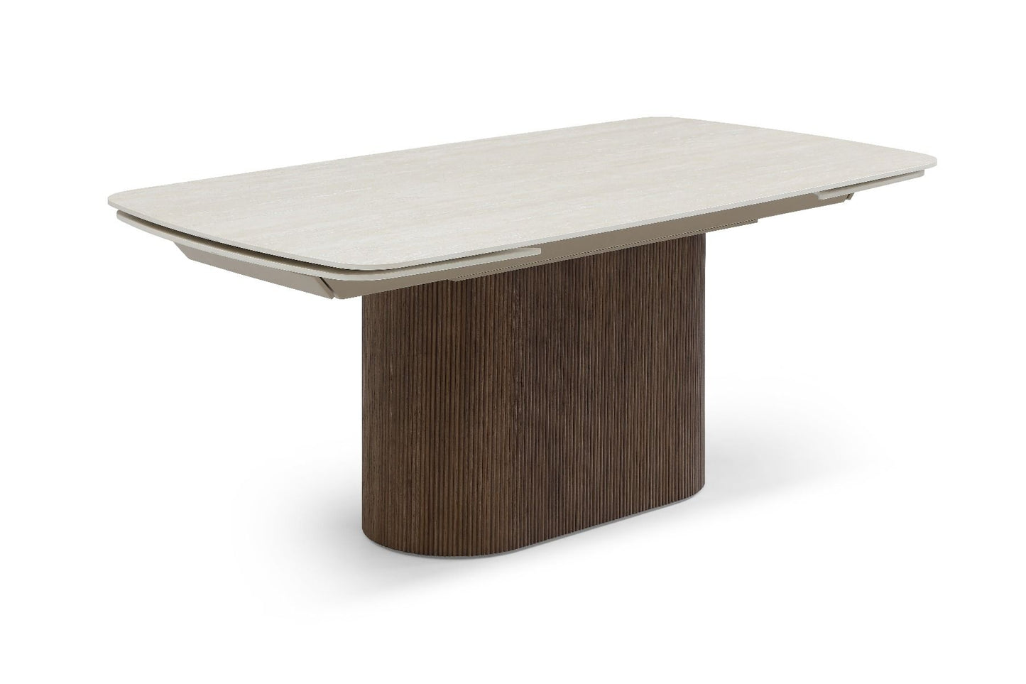 Marbrè Halo Extendable Sintered Stone Dining Table