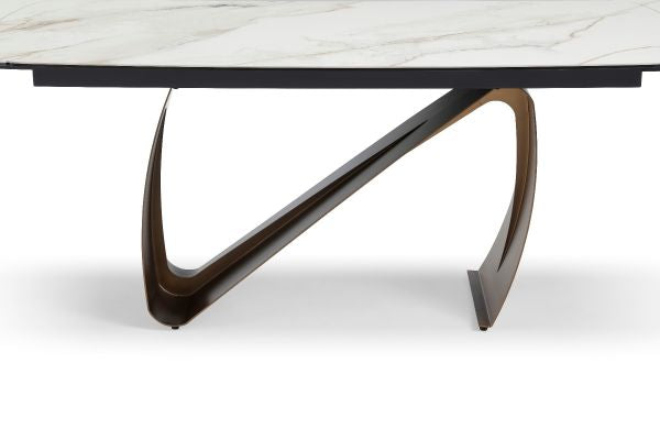 Marbrè Atelier Extendable Sintered Stone Dining Table