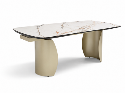 Marbrè Arco Extendable Italian Ceramic Dining Table