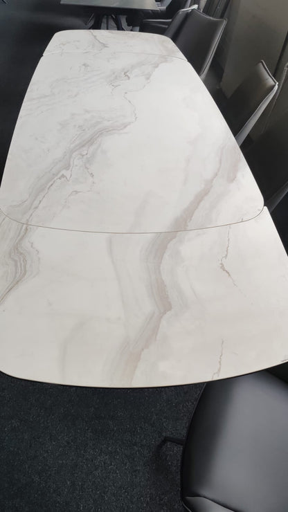 Marbrè Lucente Extendable Ceramic Stone Dining Table