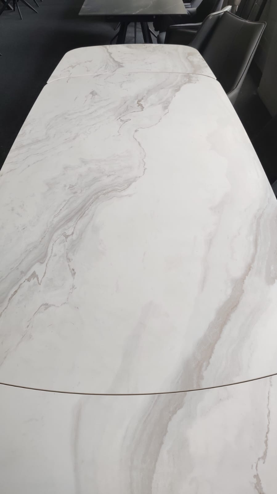 Marbrè Lucente Extendable Ceramic Stone Dining Table