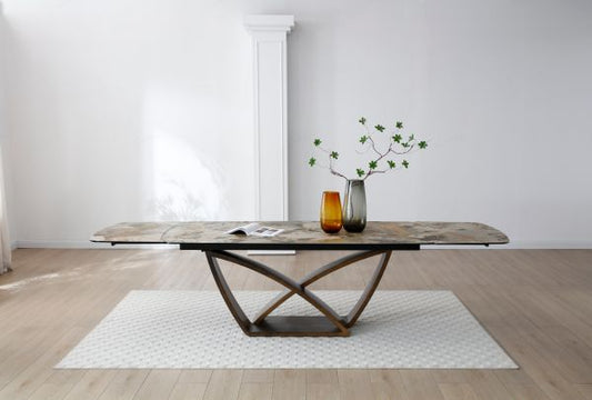 Marbré Milano Italian Ceramic Extending Dining Table
