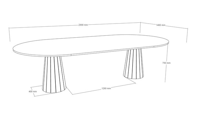 Livorno bespoke stone dining table
