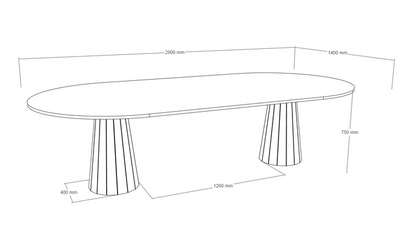 Livorno bespoke stone dining table