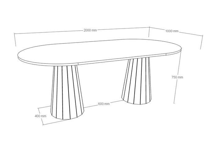 Livorno bespoke stone dining table