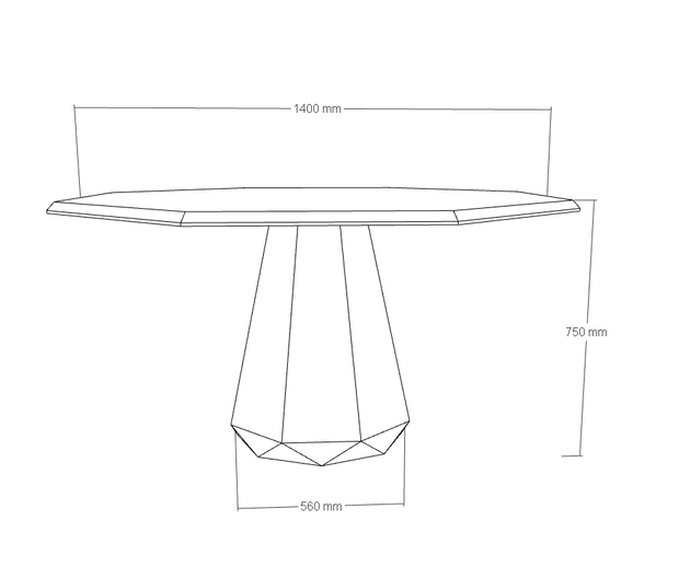 Palermo bespoke stone dining table