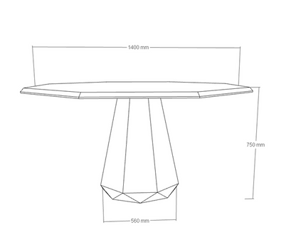 Palermo bespoke stone dining table