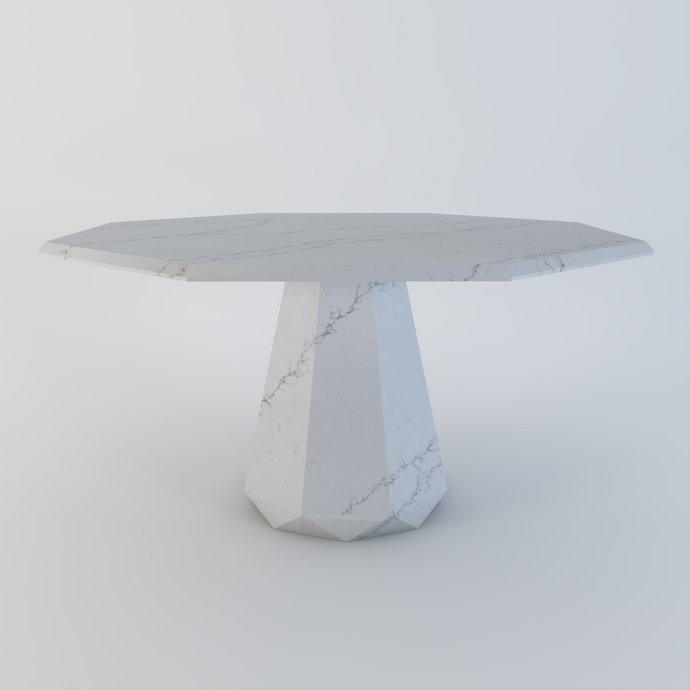 Palermo bespoke stone dining table in Valencia quartz