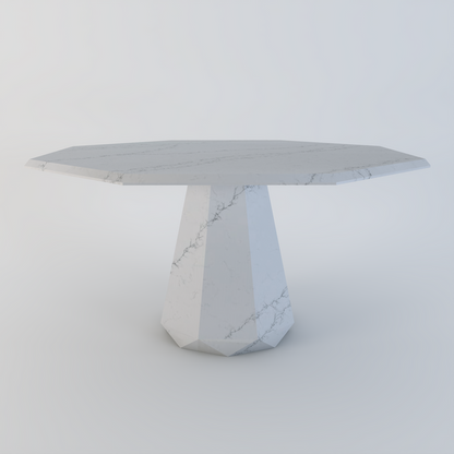 Palermo bespoke stone dining table in Valencia quartz