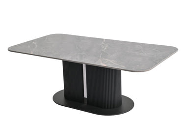 Marbrè Sorrento Grey Ceramic Dining Table