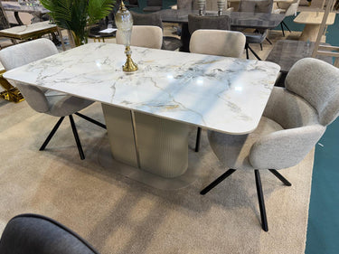 Marbrè Sorrento Cream Ceramic Dining Table