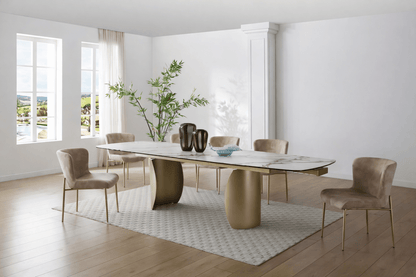 Marbré Arco Extendable Stone Dining Table - Marbre Dining CompanyDining Tables