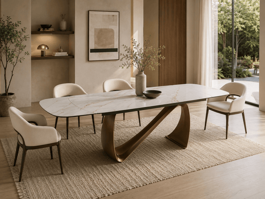 Marbrè Atelier Extendable Sintered Stone Dining Table - Marbre Dining CompanyDining Tables