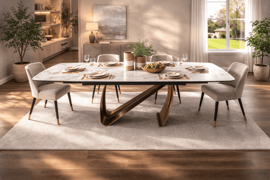 Marbrè Atelier Extendable Stone Dining Table - Marbre Dining CompanyDining Tables