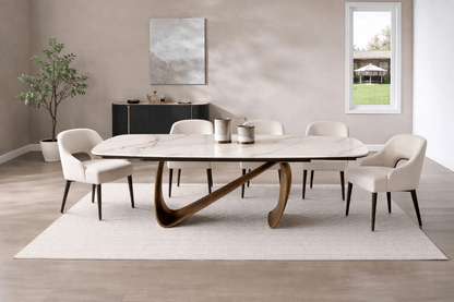 Marbrè Atelier Extendable Stone Dining Table - Marbre Dining CompanyDining Tables