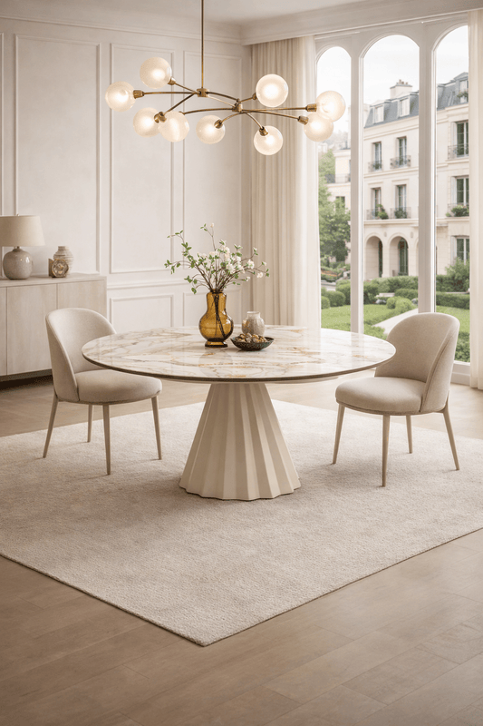 Marbrè Aureo Extendable Stone Dining Table - Marbre Dining CompanyDining Tables