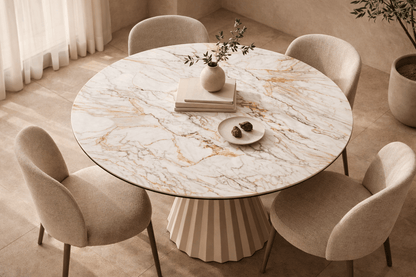 Marbrè Aureo Extendable Stone Dining Table - Marbre Dining CompanyDining Tables
