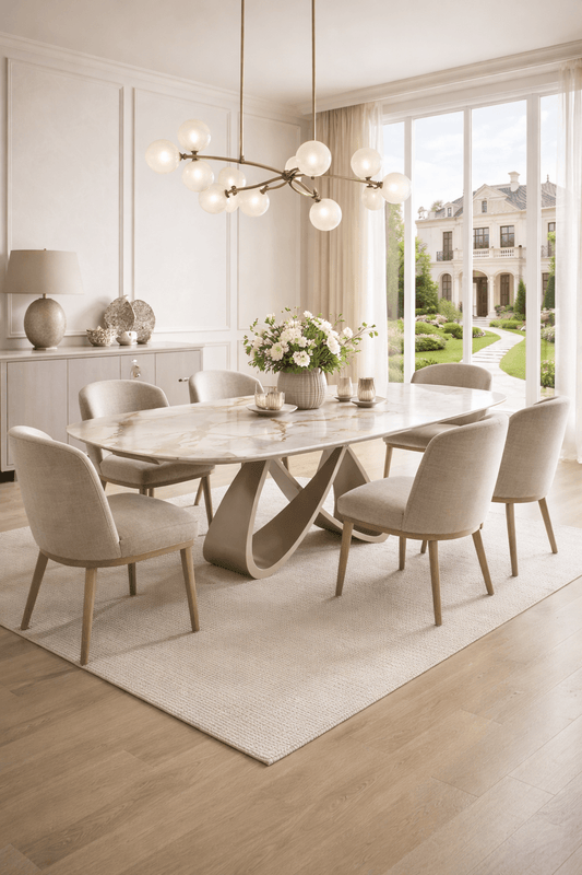 Marbrè Axis Extendable Stone Dining Table - Marbre Dining CompanyDining Tables