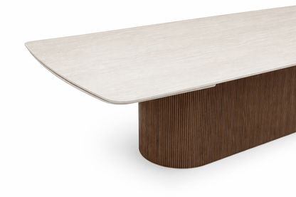 Marbré Halo Extendable Stone Dining Table - Marbre Dining CompanyDining Tables