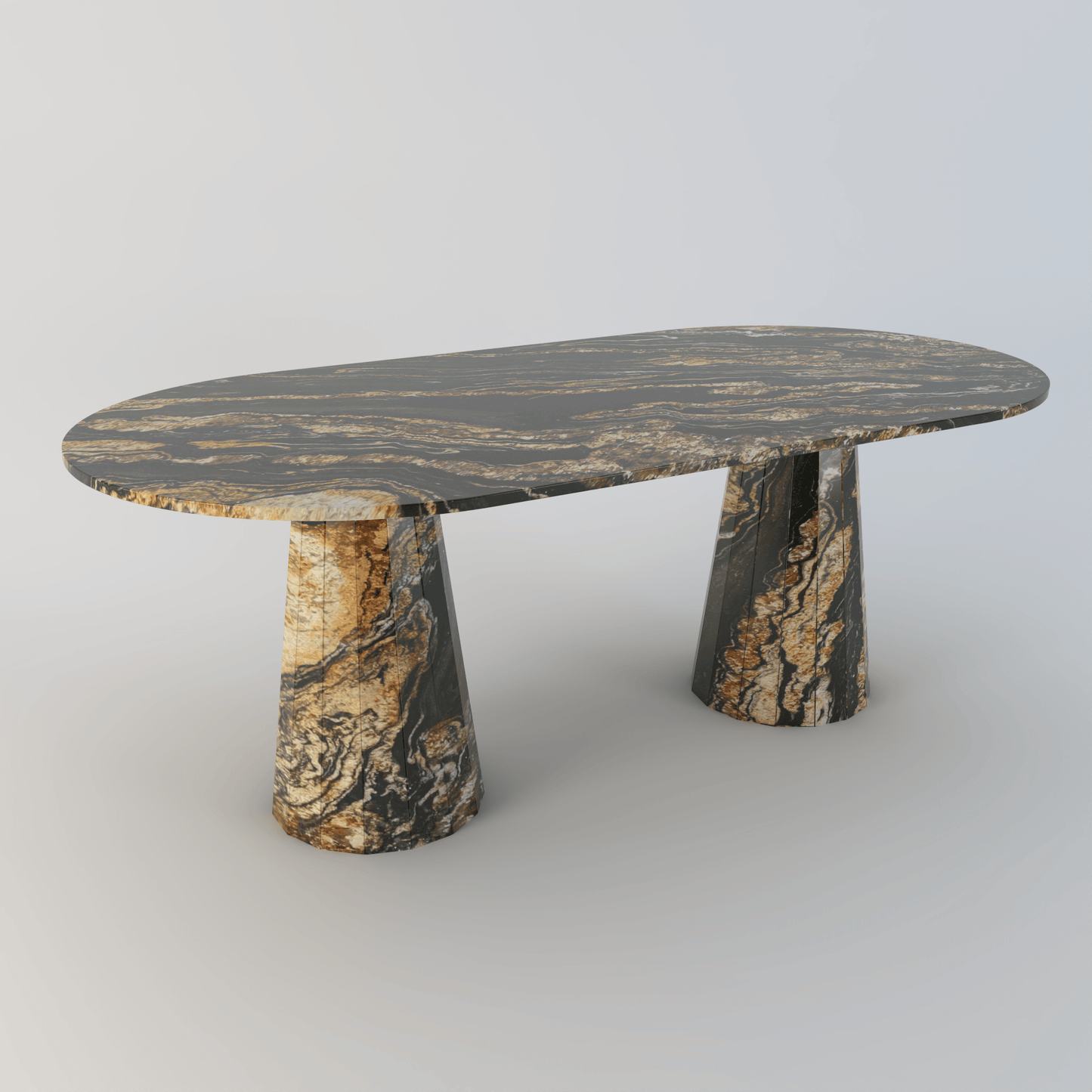 Marbrè Lusso Dining Table — Black Fusion - Marbre Dining CompanyDining Tables