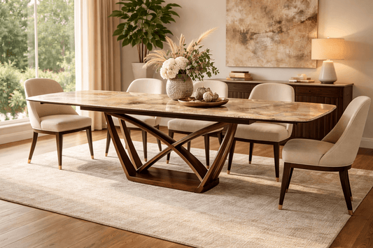 Marbré Milano Extendable Stone Dining Table - Marbre Dining CompanyDining Tables
