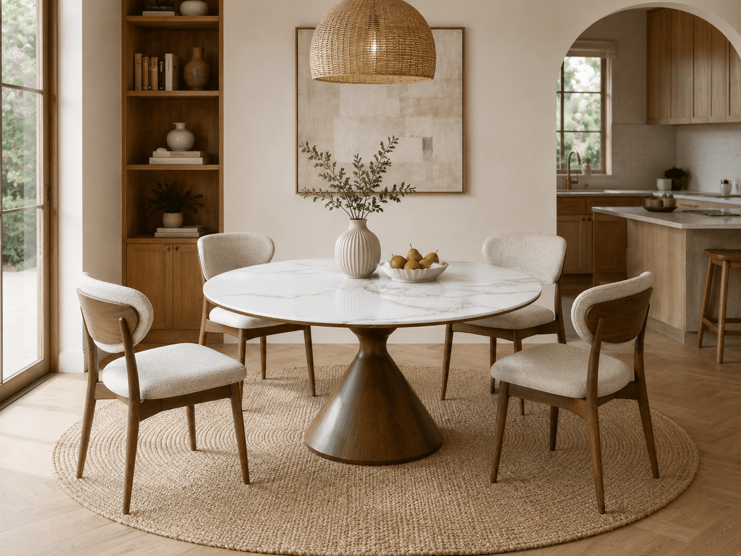 Marbrè Terra Round Sintered Stone Dining Table - Marbre Dining CompanyDining Tables