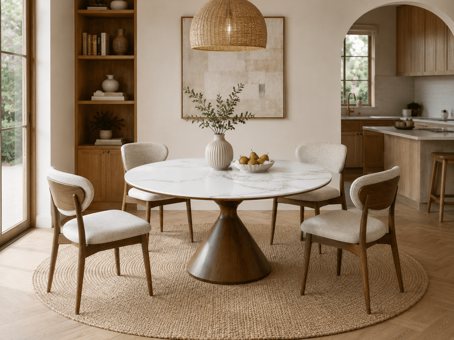 Marbrè Terra Round Sintered Stone Dining Table - Marbre Dining CompanyDining Tables