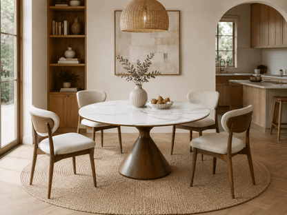 Marbrè Terra Round Sintered Stone Dining Table - Marbre Dining CompanyDining Tables