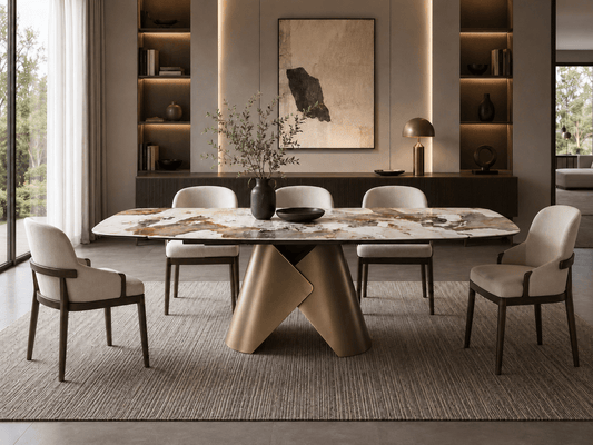 Marbrè Verona Extendable Italian Ceramic Dining Table - Marbre Dining CompanyDining Tables