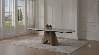 Marbrè Verona Extendable Italian Ceramic Dining Table
