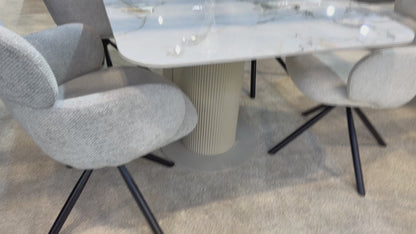 Marbrè Sorrento Cream Ceramic Dining Table